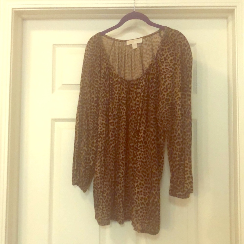 Michael Kors Animal Print Blouse